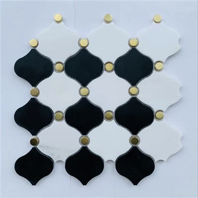 Bianco Carrara Marble Mosaic Vuas Polished Dub Marble Mosaic